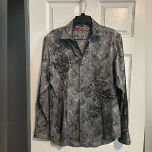 Robert Graham Monochrome Striped Shirt